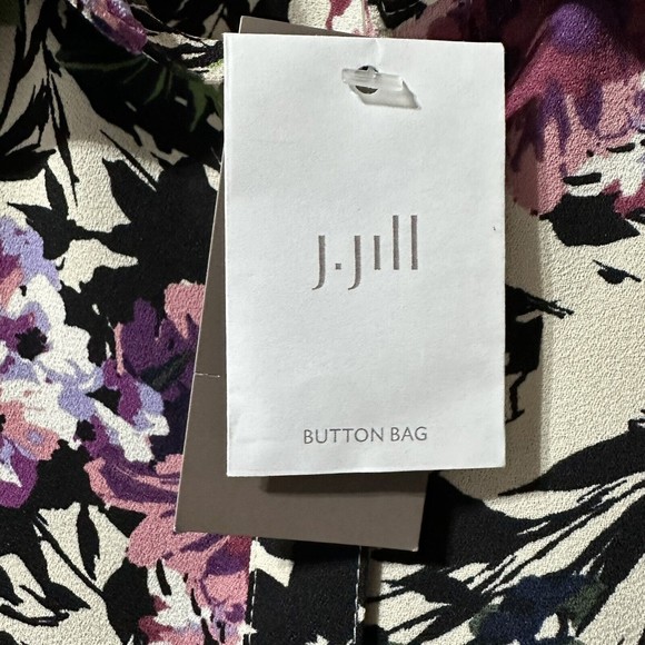 J Jill Shirt Top Button Front Floral Women’s Size L Large NWT - Picture 2 of 10